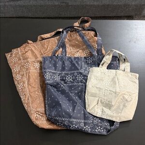 Madewell Resourced Bandana Print Tote Bags - Set of 3